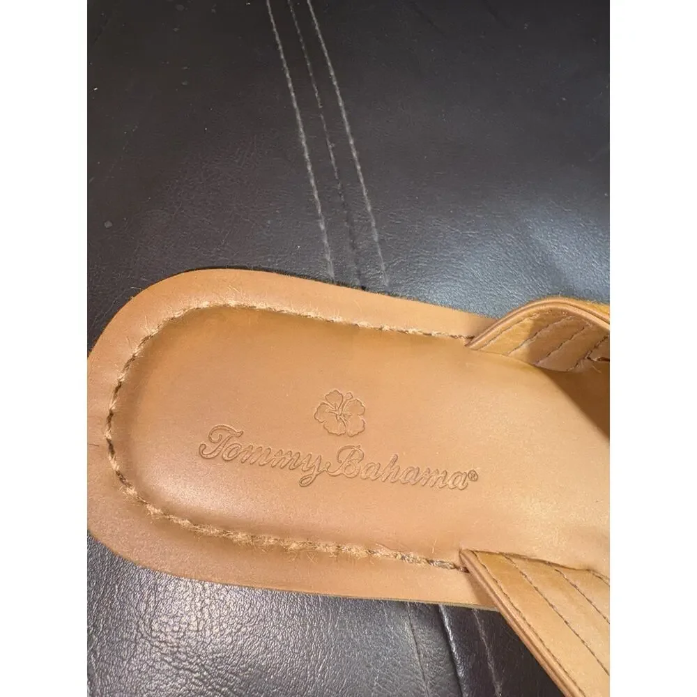 Tommy Bahama Women's Speedwell Size 10 Tan Thong Flat Sandals